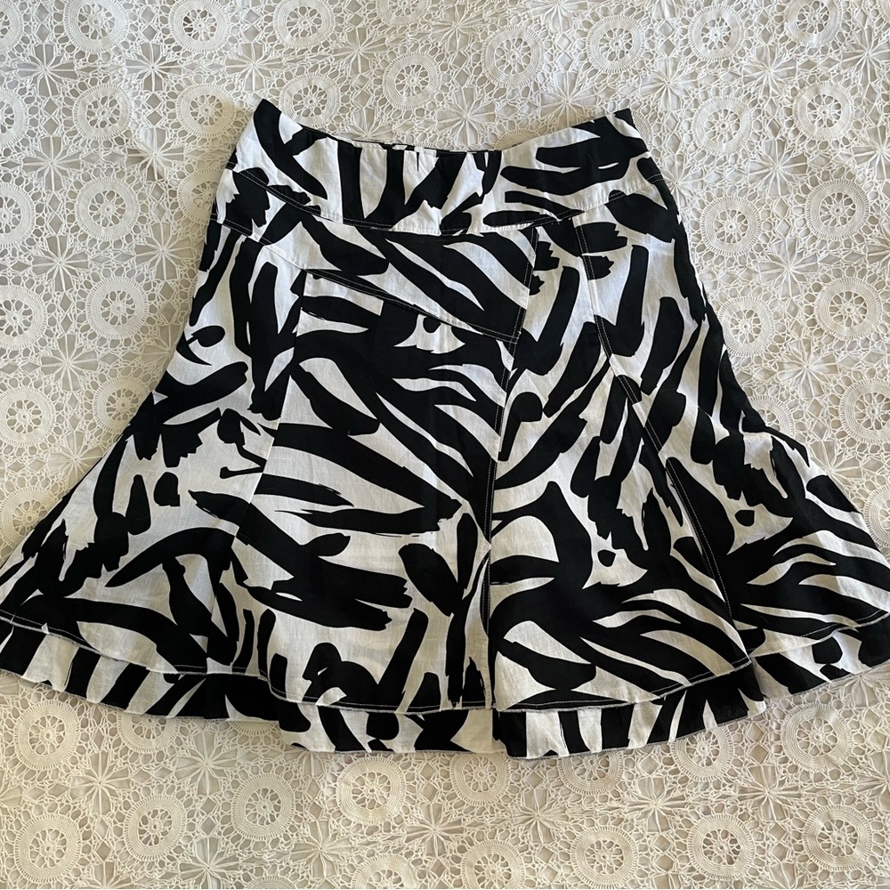 Alexandra Bartlett Linen/Cotton Skirt - Size 12